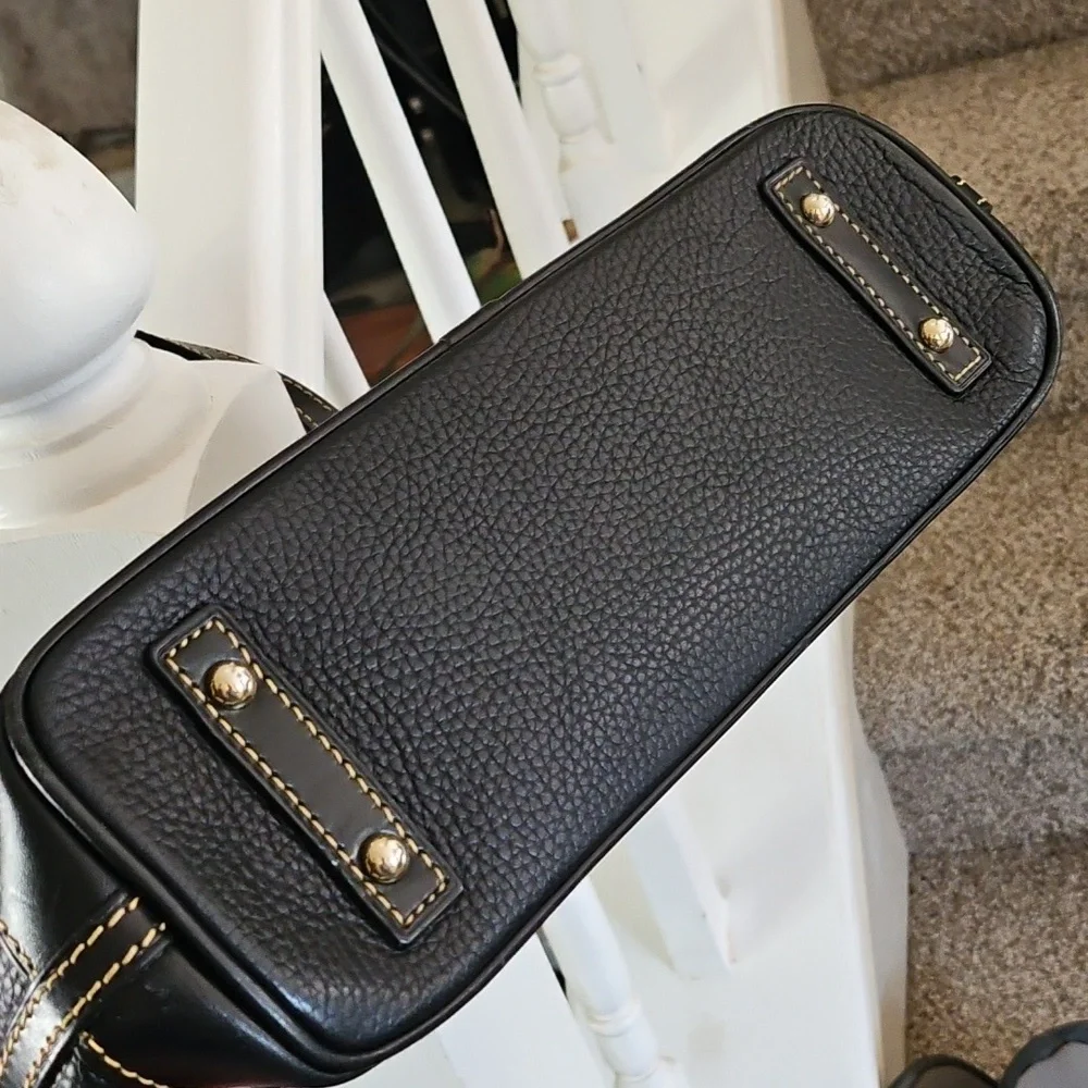 Dooney & Bourke Black Leather Tote - Picture 6 of 14